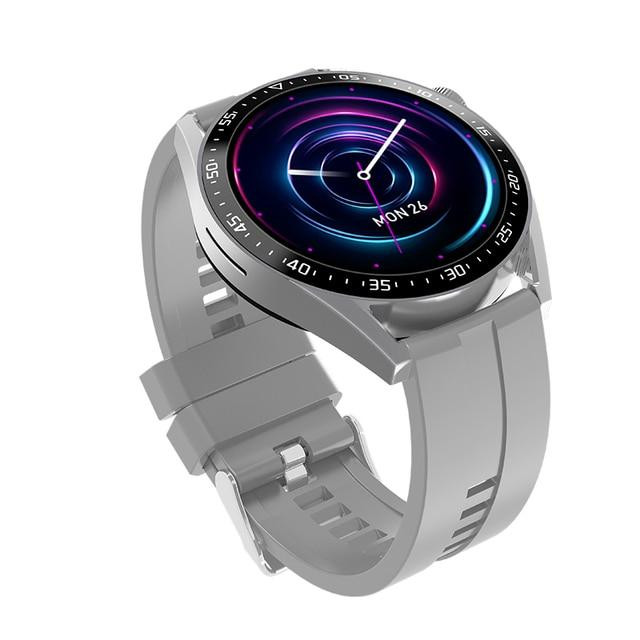 Huawei GT3 Pro Smartwatch 46mm, 1.8 AMOLED Screen, Durable Battery Life,  Wireless Charging, Heart Rate & Blood Oxygen Monitoring, BT Calls, Light  Titanium Case, Gray Leather Strap