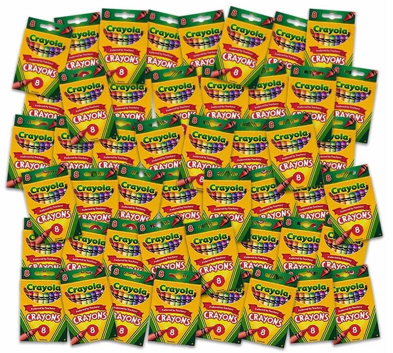 Crayola Crayons, 8 Count (Case of 48)