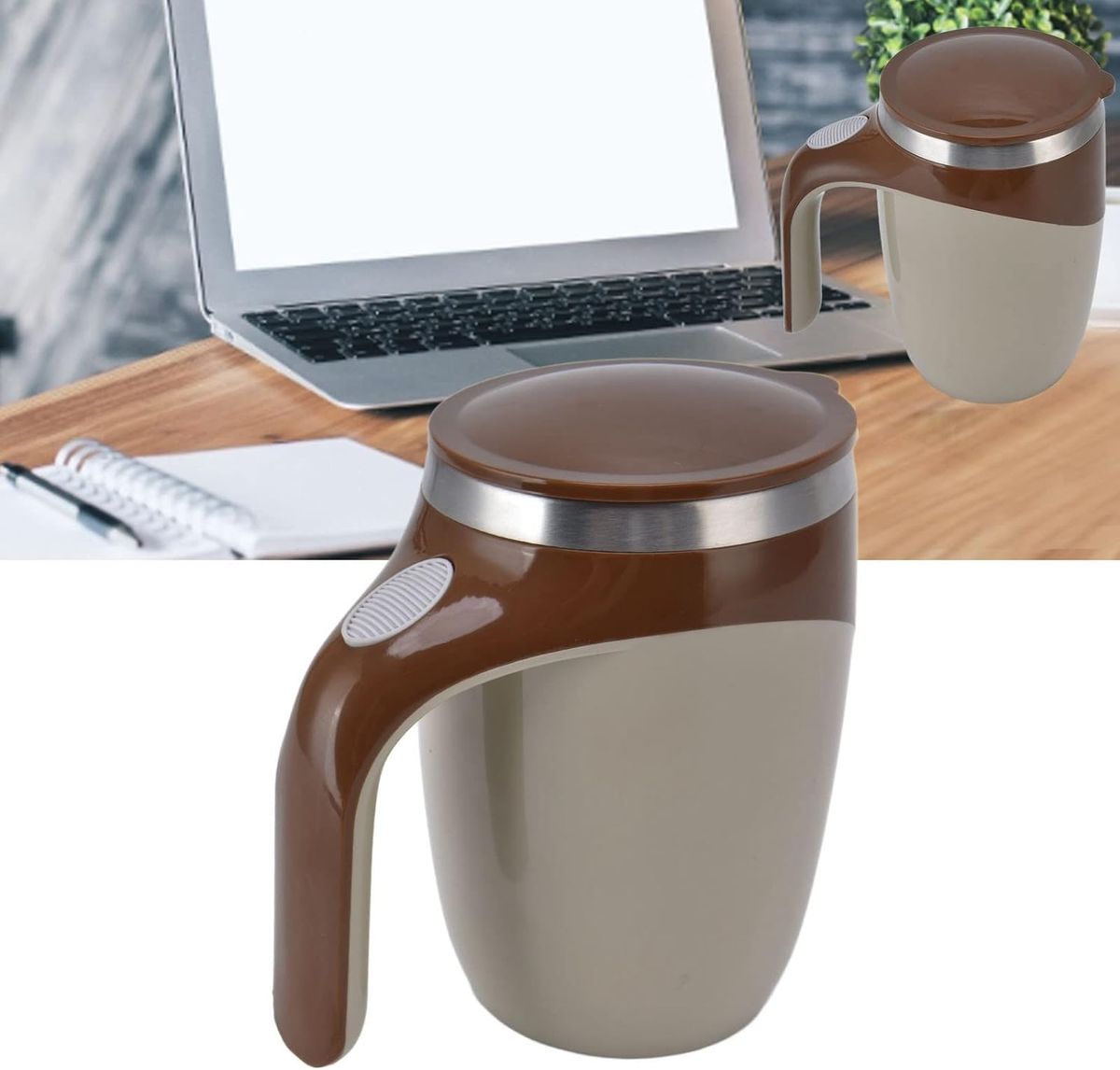 430ml Self Stirring Cup Magnetic Coffee Milk Mixing Mug Mixer