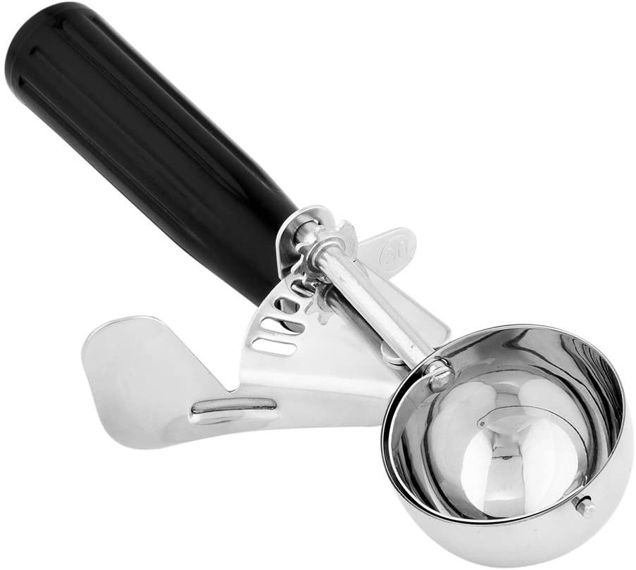 Met Lux 1.25 oz Stainless Steel #30 Portion Scoop - with Black