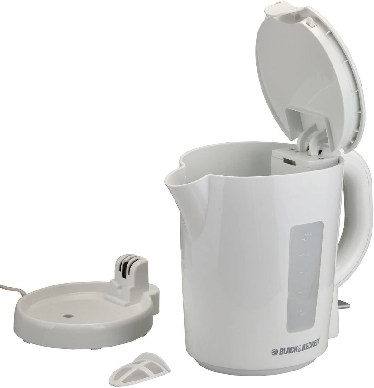 Black+Decker 1 Liter Concealed Coil Electric Kettle, 2 Years