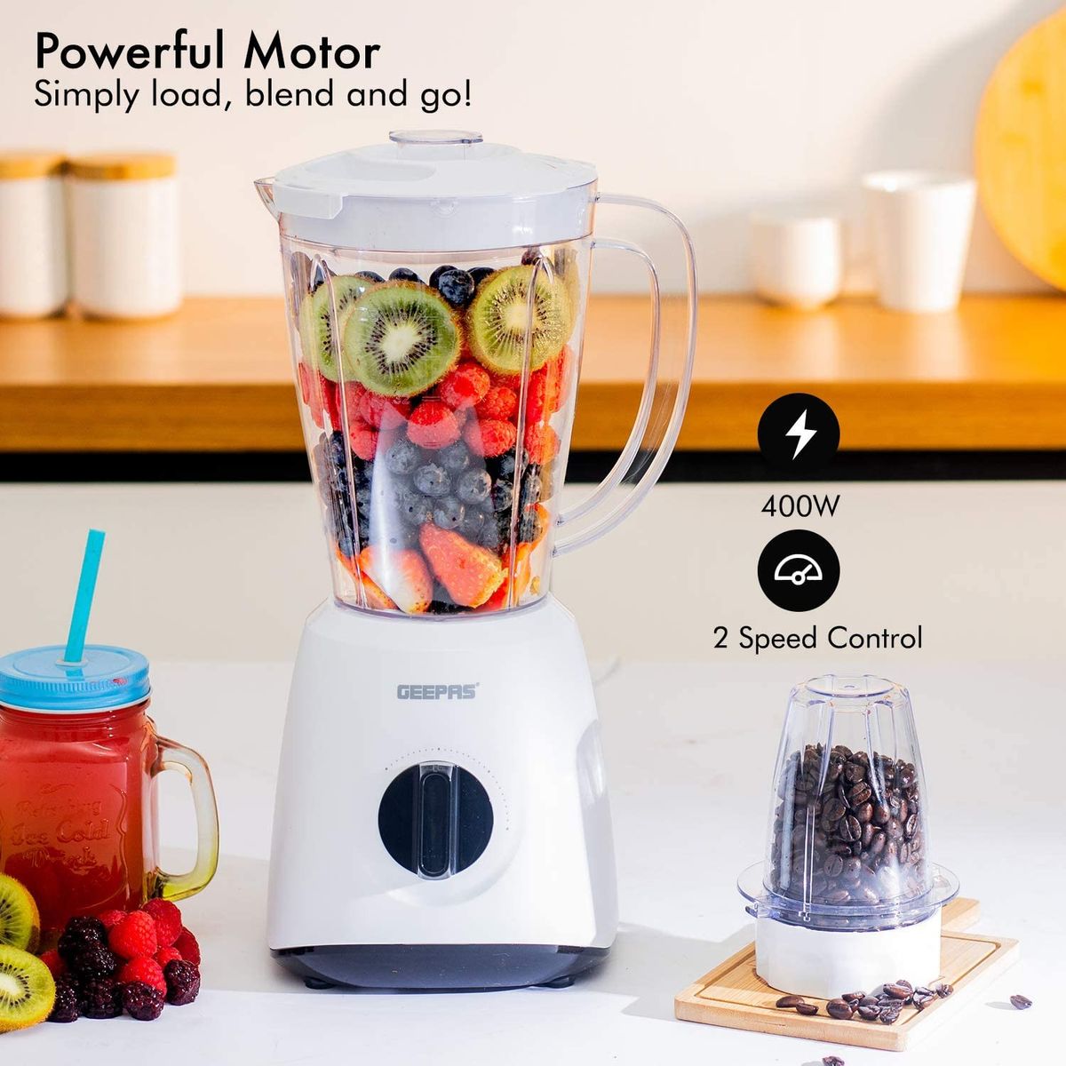 Geepas 500W 2in1 Multifunctional Blender