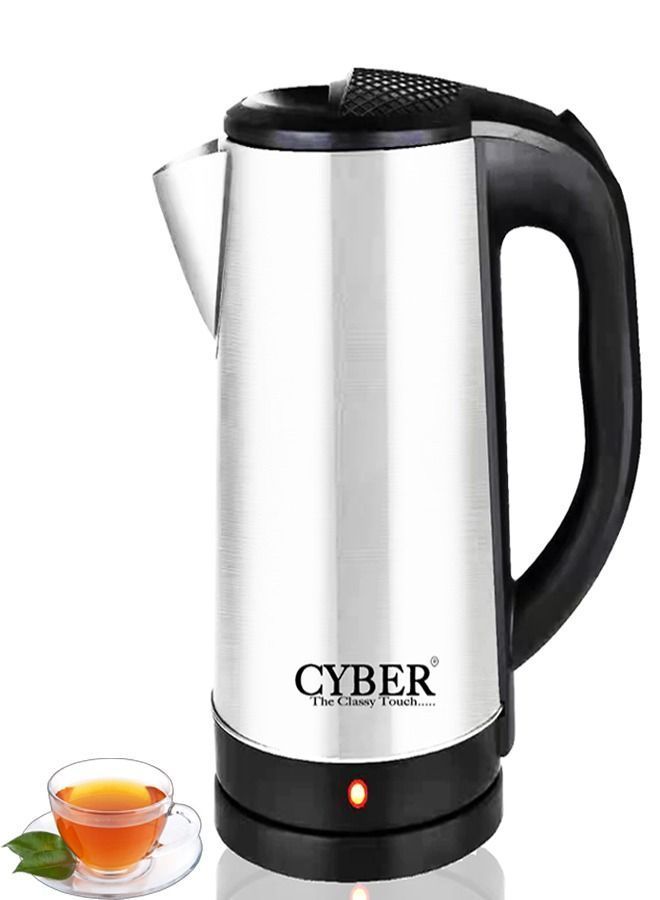 Royal Silver Crest Electric Heat Kettle for Water Boil / Coffee & Tea  Heating Electric Kettle (2 L, Silver)