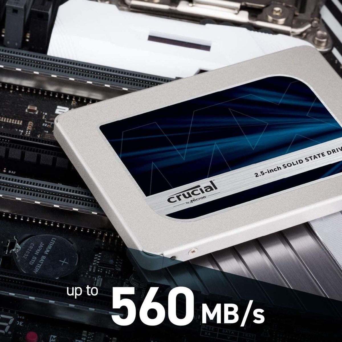 Crucial MX500 - SSD - 250 Go - SATA 6Gb/s (CT250MX500SSD1)