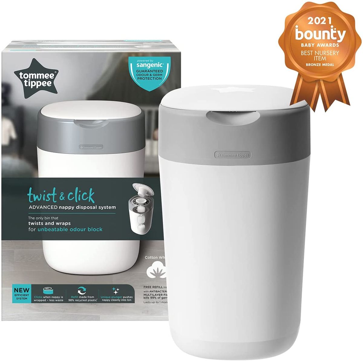Sangenic Tommee Tippee, XL Twist & Click Refills, Pack of 6