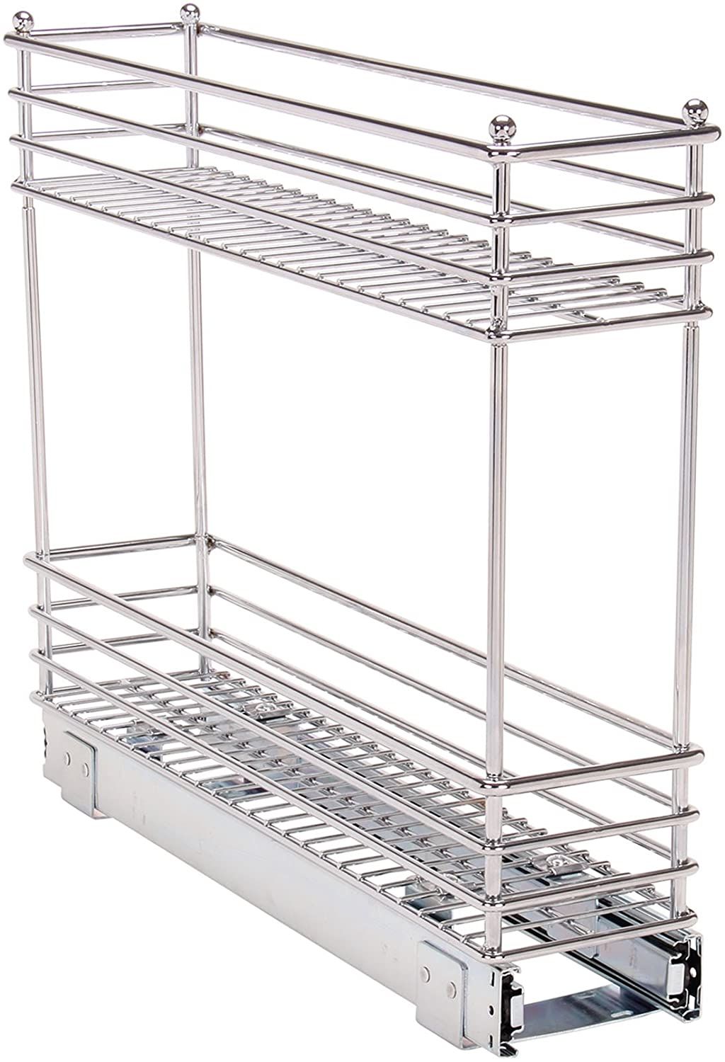 Household Essentials Chrome Glidez Narrow 7-Inch Sliding Organizer