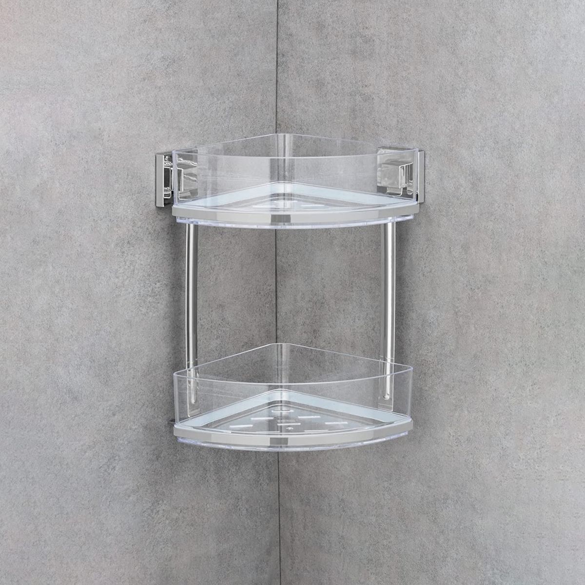 WENKO Vacuum-Loc No Drill Wall Shelf Quadro in the Shower Shelves &  Accessories department at