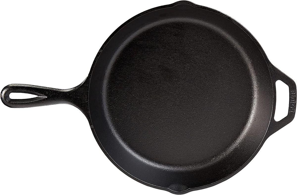 Lodge L8SK3 10 1/4 Pre-Seasoned Cast Iron Skillet with Cover