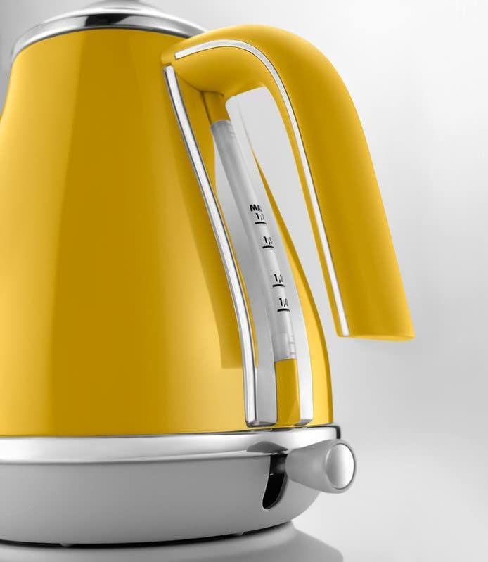 DeLonghi 1.7L Icona Capitals Kettle, KBOC3001Y, Yellow