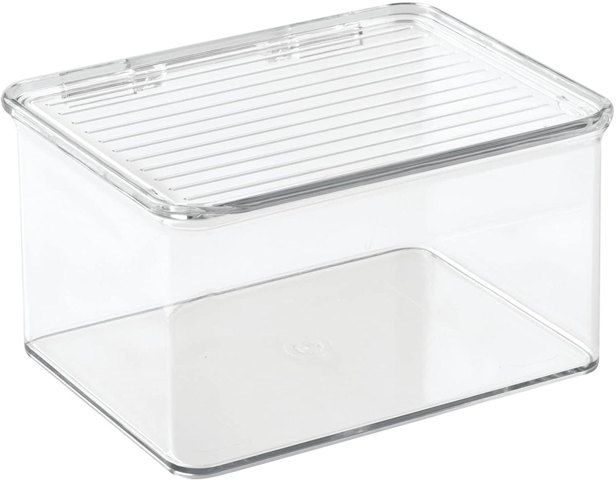 Met Lux Rectangle Clear Plastic Full Size Cold Food Storage