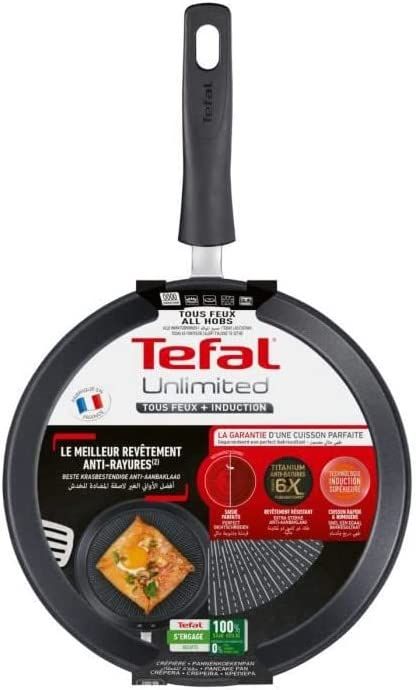 Tefal Generous 25 cm Non-Stick Pancake Pan Black