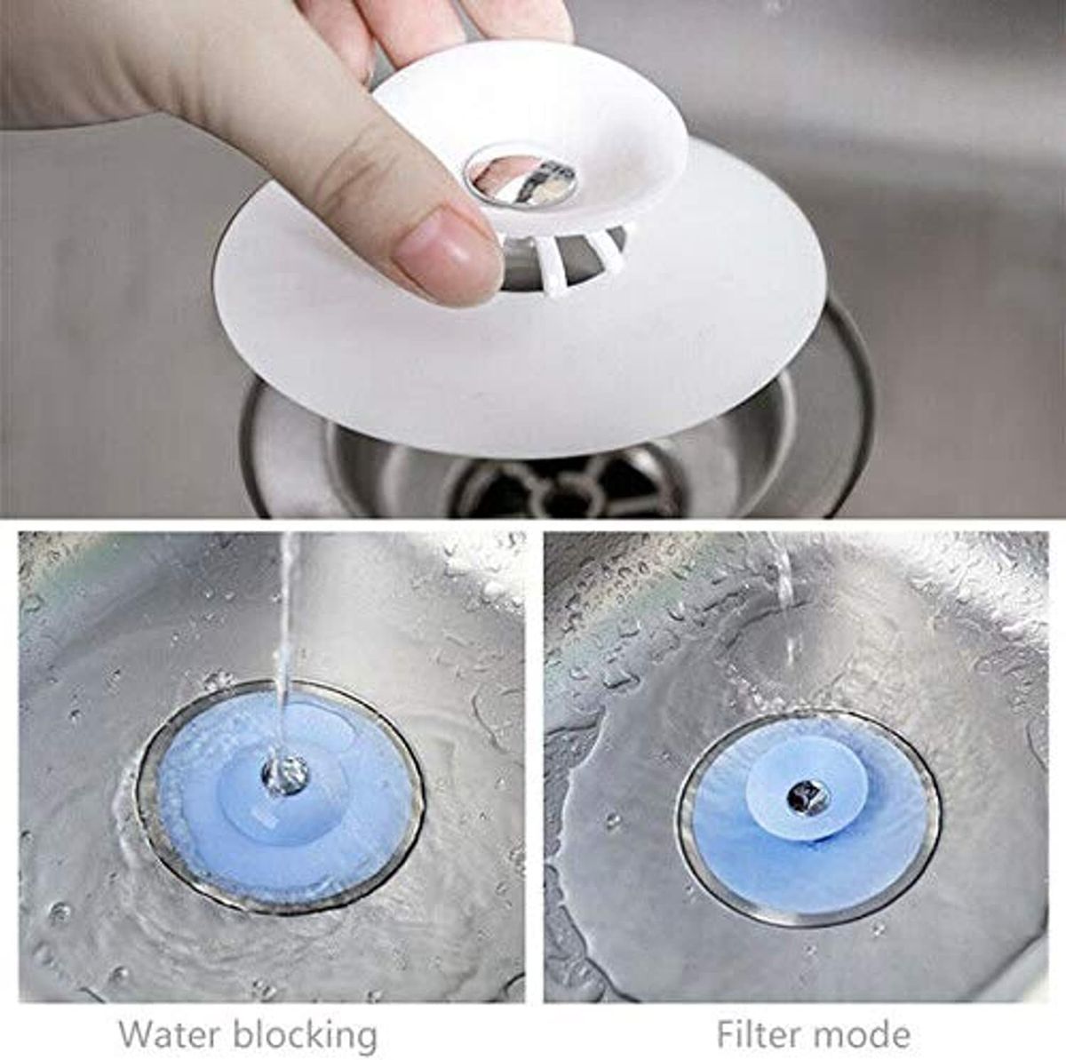 Sky-Touch 4Pcs Shower Drain Stopper,Universal Bathtub Stopper Plug  Cover,2-In-1 Strainers Silicone Bathtub Drain Cover And Strainer Protector  For Floor, Laundry, Kitchen And Bathroom Assorted Color price in UAE,  UAE