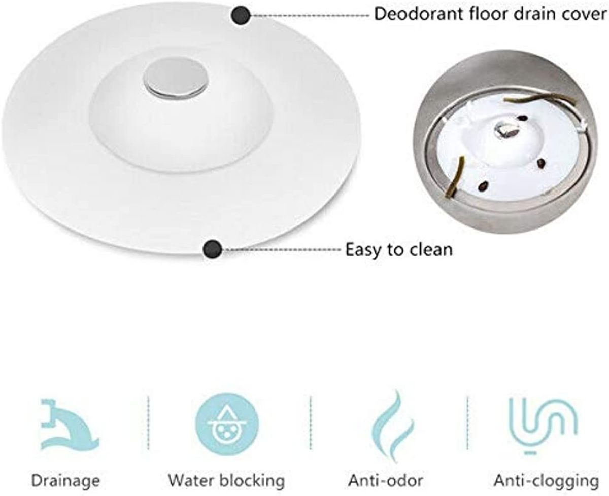 Sky-Touch 4Pcs Shower Drain Stopper,Universal Bathtub Stopper Plug  Cover,2-In-1 Strainers Silicone Bathtub Drain Cover And Strainer Protector  For Floor, Laundry, Kitchen And Bathroom Assorted Color price in UAE,  UAE