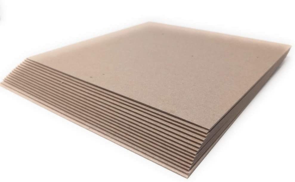 Logic Dealz 8.5 x 11 Inches 70 Point Kraft Heavy Duty Chipboard Sheets - 15 per Pack