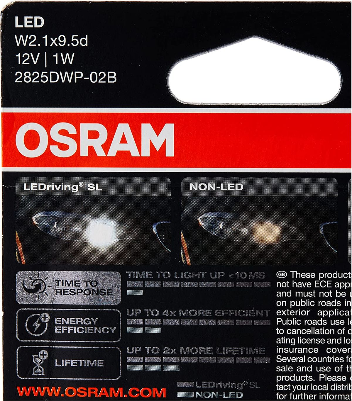 OSRAM LEDriving® SL, ≜ W5W, White 6000K, LED  