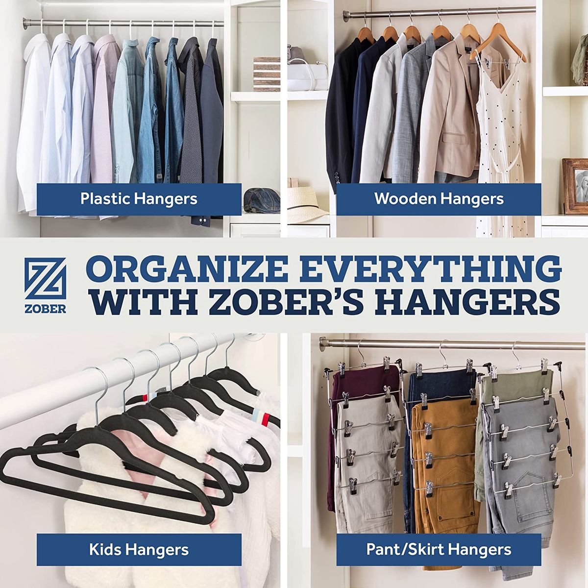 Zober Non-Slip Velvet Suit Hangers Space Saving 100 Pack Pink