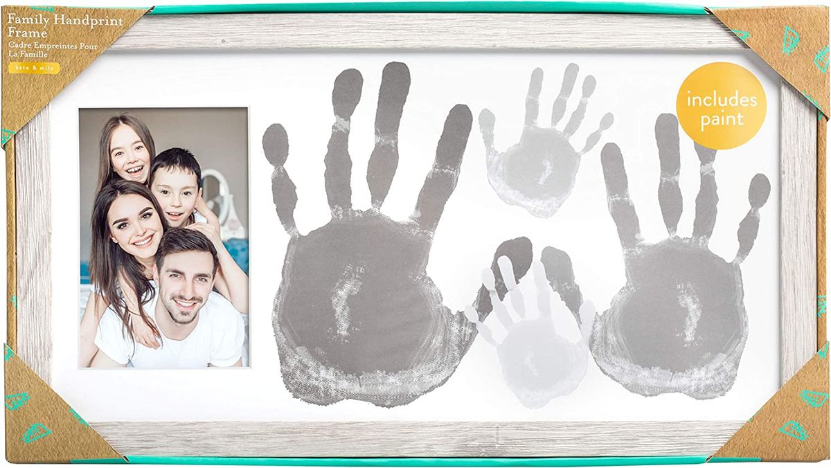 Framed family handprints