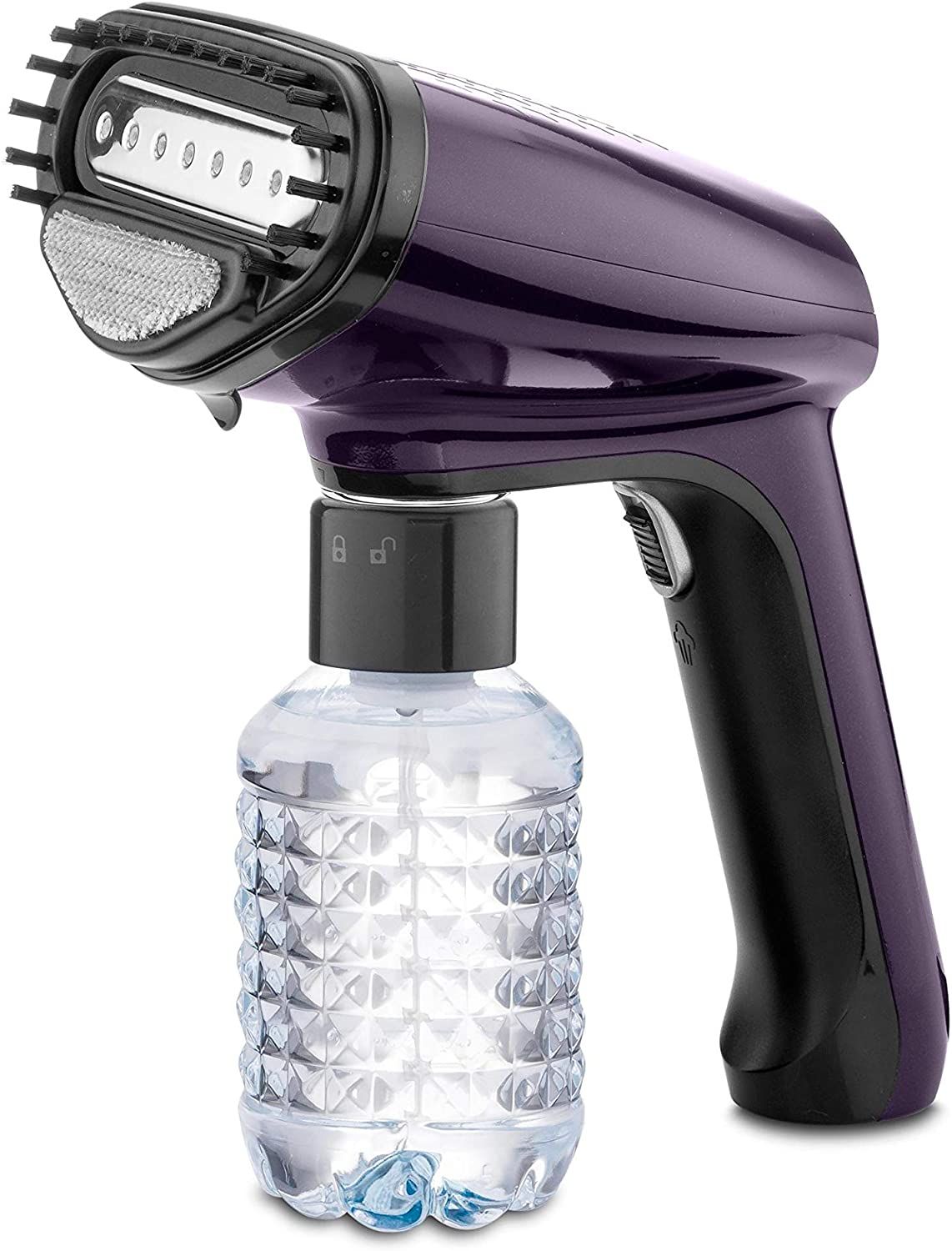 Black & Decker 1500W Handheld Portable Garment Steamer with Auto Shut-Off -  Purple