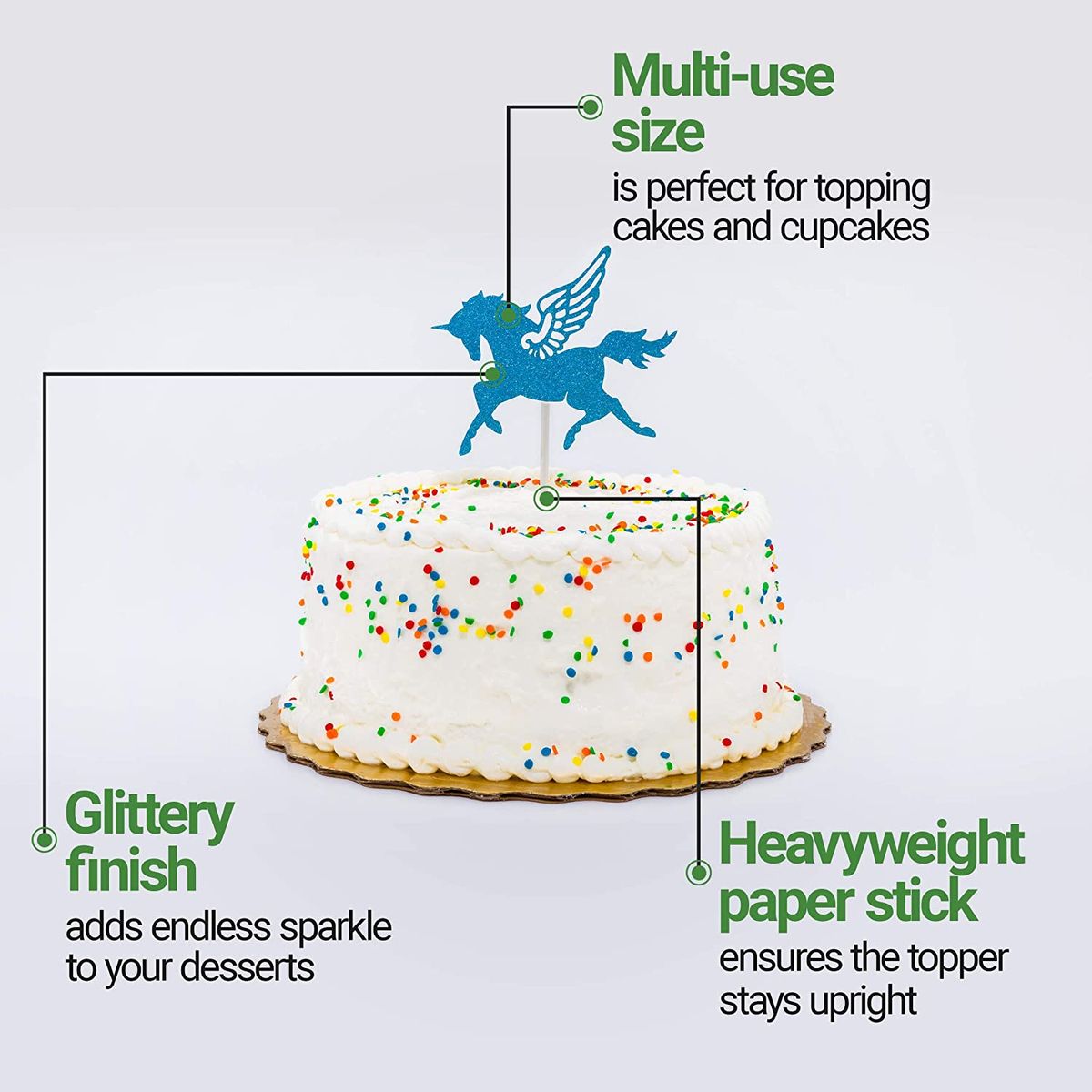 Top Cake Gold Paper Tiara Cake Topper - Glitter - 8 x 3 3/4 - 100 count  box