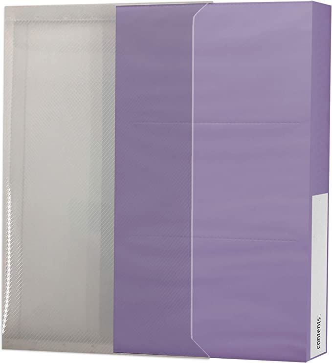 Pioneer Photo Albums CF-3 144-Pocket Poly Cover Space Saver Photo Album,  Purple/144 Pocket/Purple