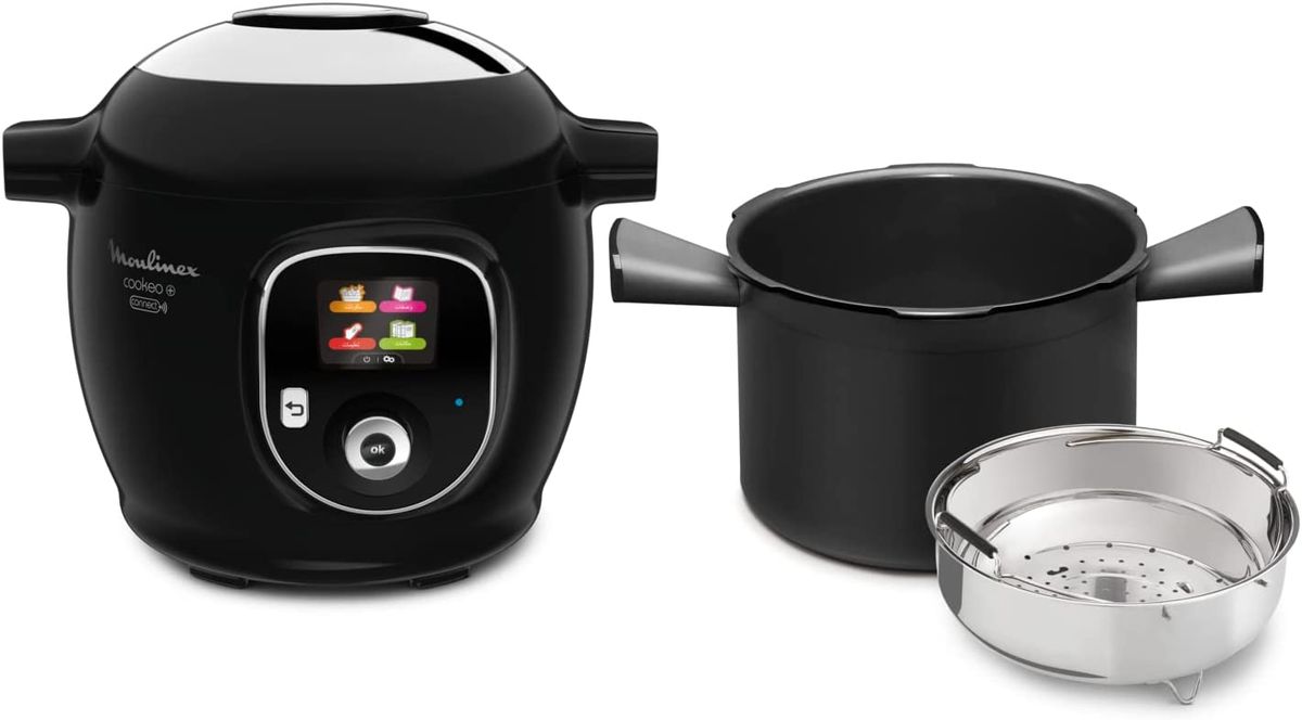 MOULINEX Cookeo+ Connect Smart Multicooker, 6 Liters, 100 Built-in