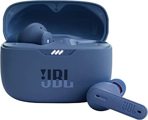 Sound, + Cancelling 230NCTWS Battery, Smart Pure Microphones, Wireless True Water ANC Resistant, Blue, JBL Comfortable Ambient, Fit - Bass Earbuds, JBLT230NCTWSBLU Tune 4 Sweatproof, Noise of 40H