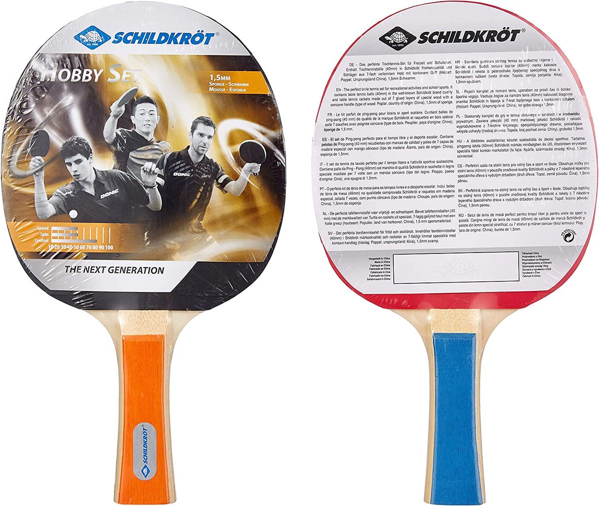 Set in 2 Sopo Carry Schildkrot Donic Tennis Table Player