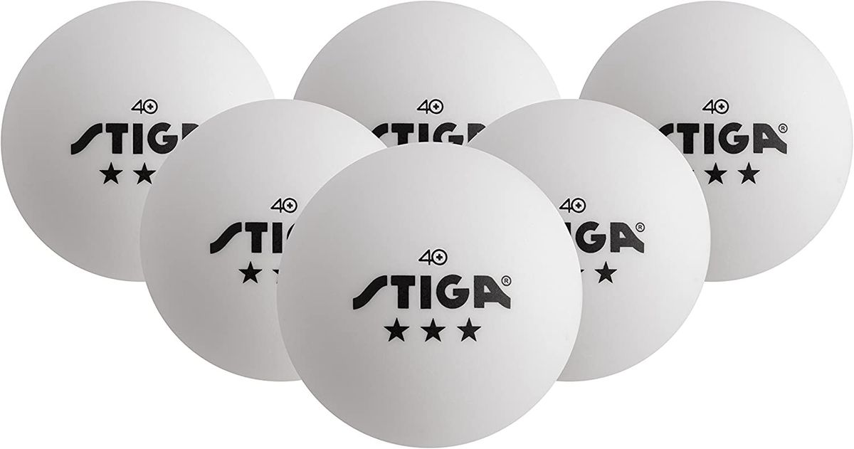 Stiga 3 Star Ping Pong Balls - 6 Pack Orange