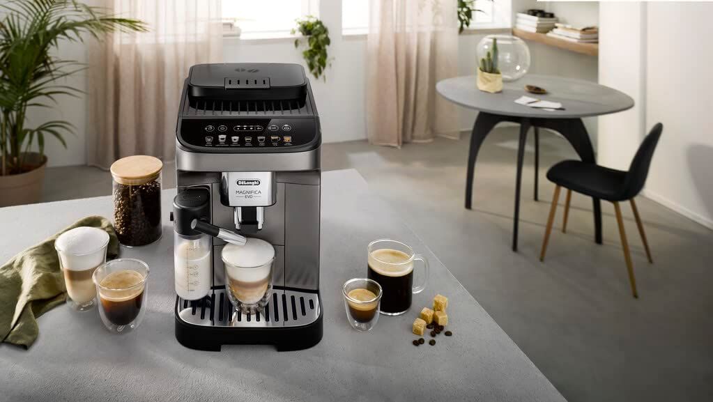 Buy De'Longhi ECAM290.81 - Magnifica Evo, Bean to Cup Fully Automatic Coffee  Machine, 7 one-touch recipes - Latte, Espresso, Cappuccino & more, 15 Bar  Pressure, 1450 W