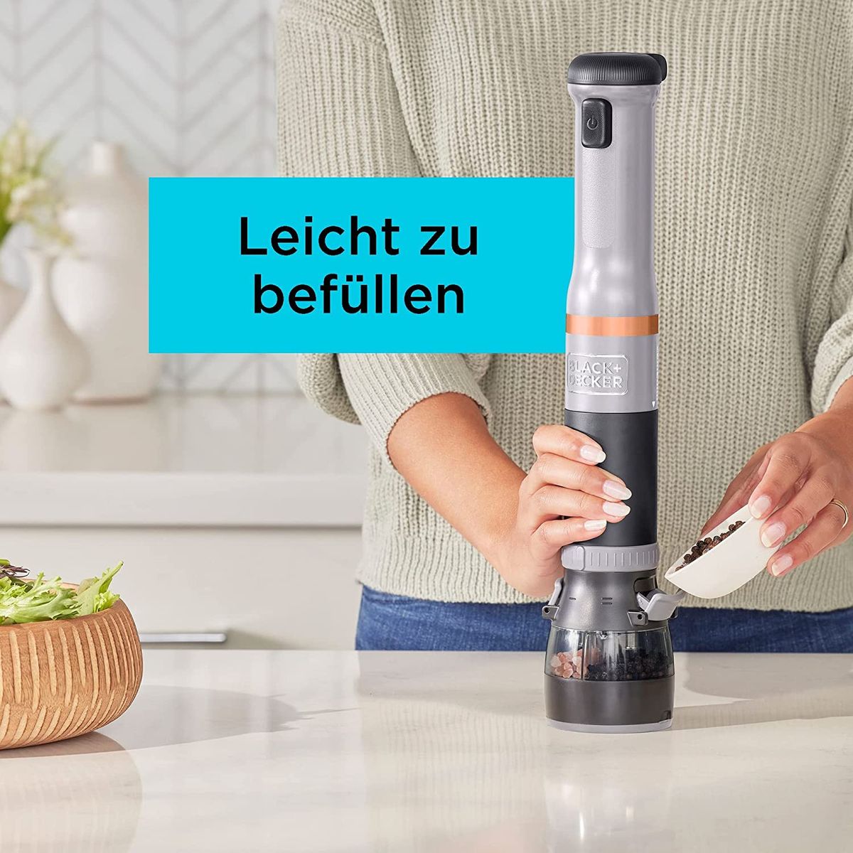 BLACK+DECKER Kitchen Wand Can Opener Attachment (BCKM101CN), 1