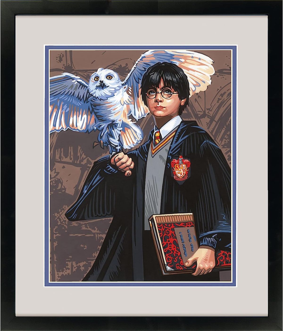  Dimensions PaintWorks Hedwig and Harry Potter Paint by Number  Kit for Adults and Kids, Finished Project 11 x 14, Multicolor 15 Piece :  Toys & Games