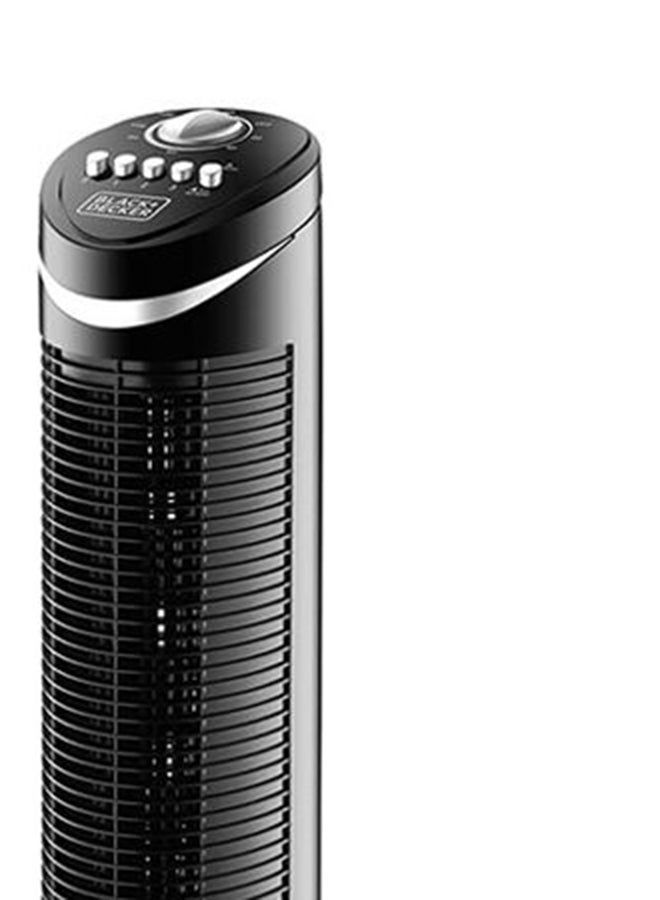 Black and Decker Tower Fan 50W, Black - eXtra Saudi