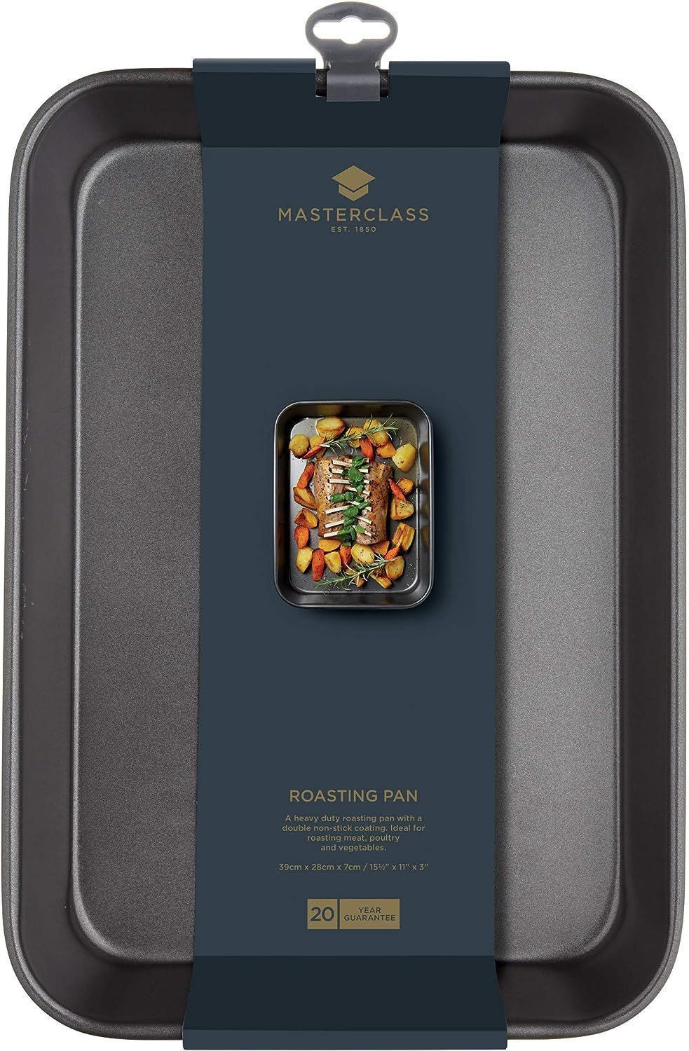 MasterClass Set of Non-Stick Large Roasting Pan, Baking Tray