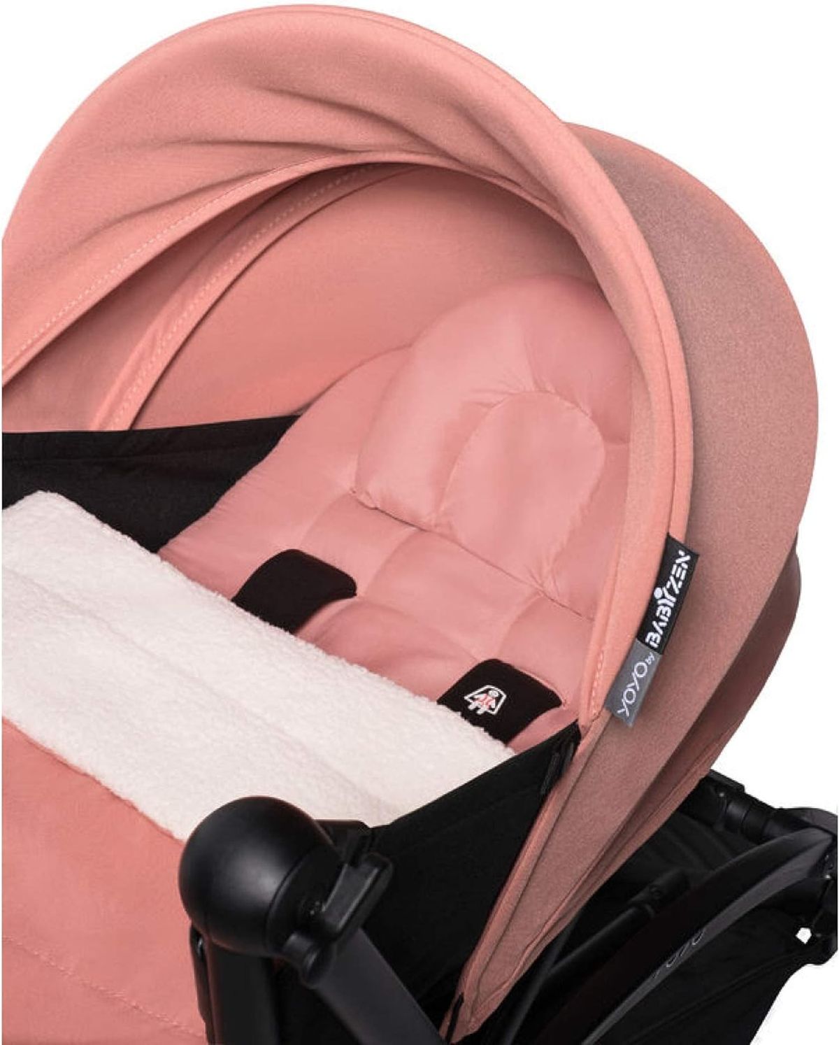 BABYZEN YOYO 0+ Newborn Pack, Black - Includes Mattress, Canopy, Head  Support & Foot Cover - Requires YOYO2 Frame (Sold Separately)