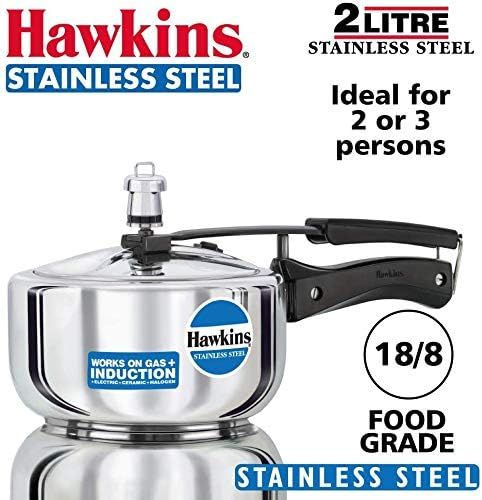 Hawkins Stainless Steel 2.0 Litre Pressure Cooker 