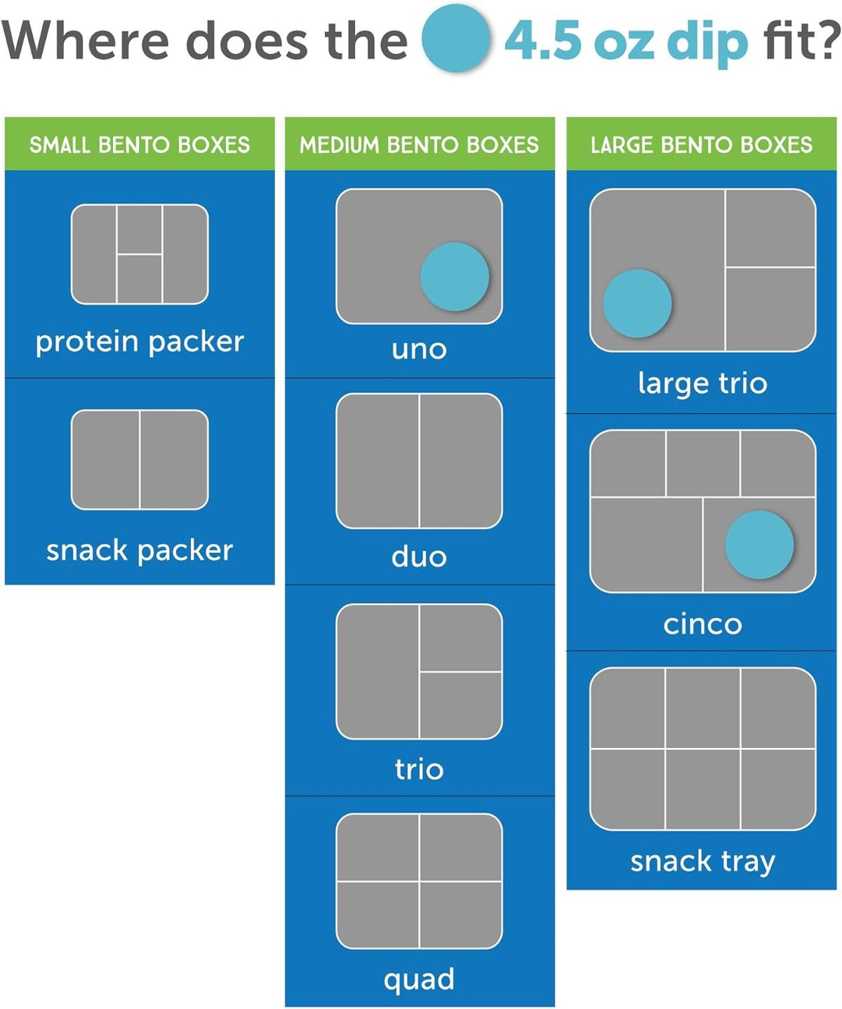 LunchBots Uno Stainless Steel Sandwich Bento Box Aqua