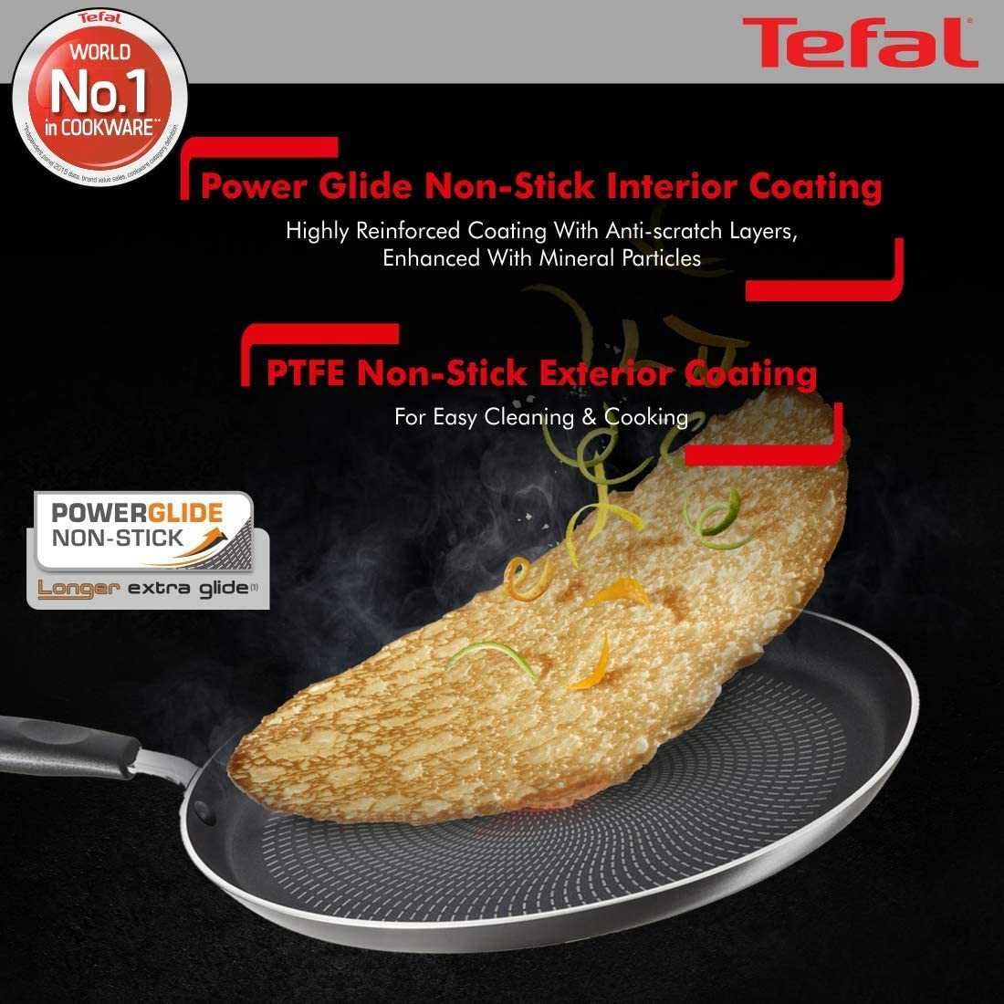 Nonstick Aluminium Tefal Delicia Fry Pan, For Kitchen