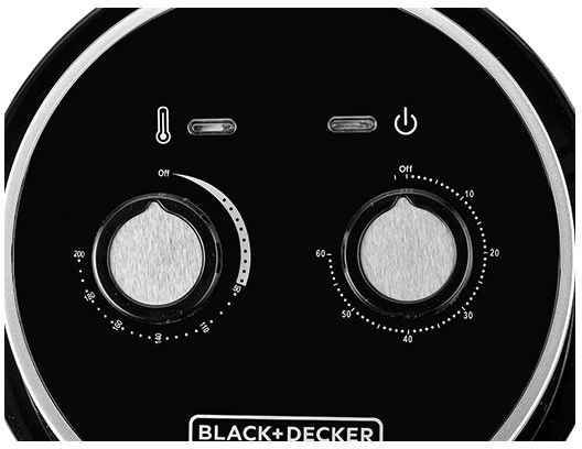 BLACK+DECKER Air Fryer, 1230W, 1.5 Liter, Black - AF100