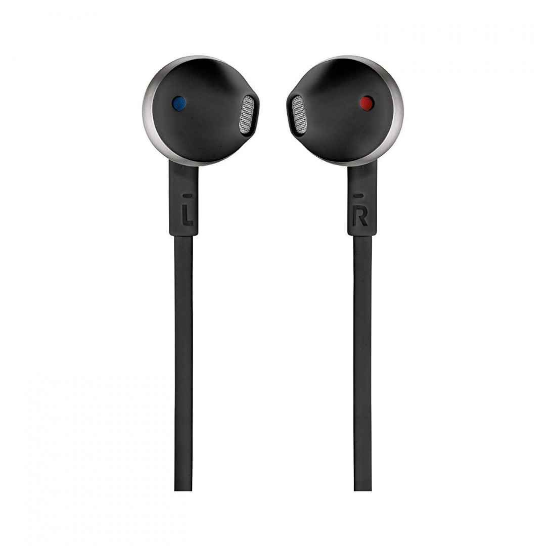 JBL T205 In Ear Binaural Wired Black Headphones Wired In Ear